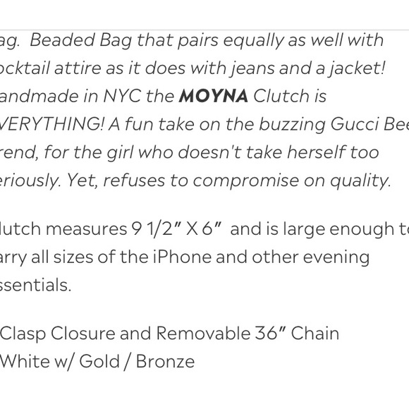Moyna clutch bee beaded rare bag. $200.00 on the vintage bohemian website.